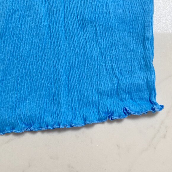 Re/done Crinkle Crewneck Crop Tank - Picture 7 of 8